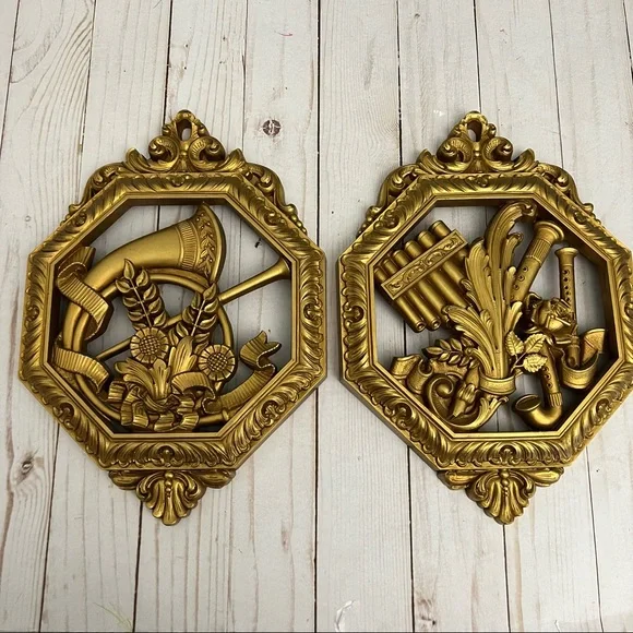 Humco vintage 1970’s Music Themed Wall Plaques Made in USA - Picture 1 of 13